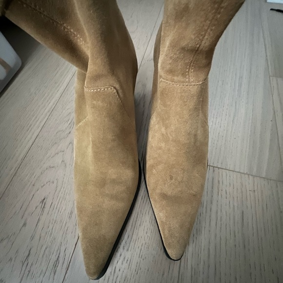 Zara suede pointy ankle boots size 39 - Picture 7 of 11